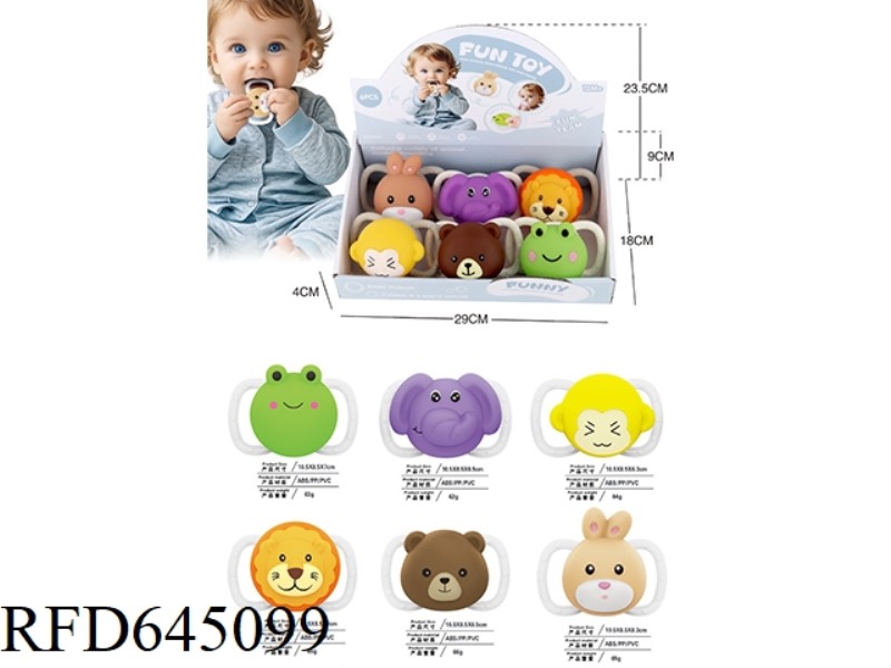 SMALL ANIMAL COMBINATION WHISTLE PRESSURE MUSIC 6PCS