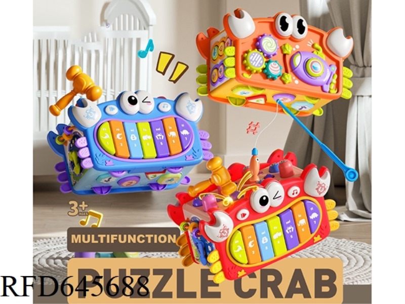 VERSATILE CRAB WHACK-A-MOLE WITH LIGHTS AND MUSIC