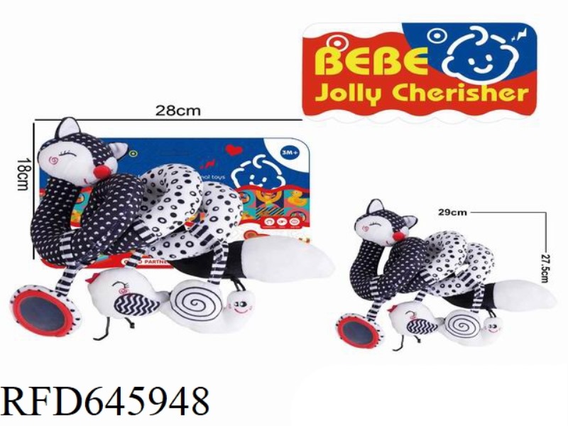 PLUSH COMFORT TOY FOX BED WINDING