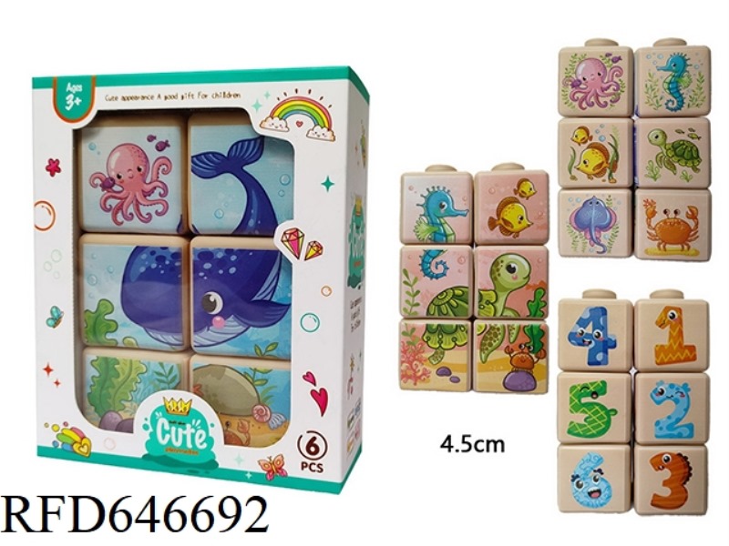 SOFT GLUE 4-SIDED PUZZLE WITH 6 PIECES