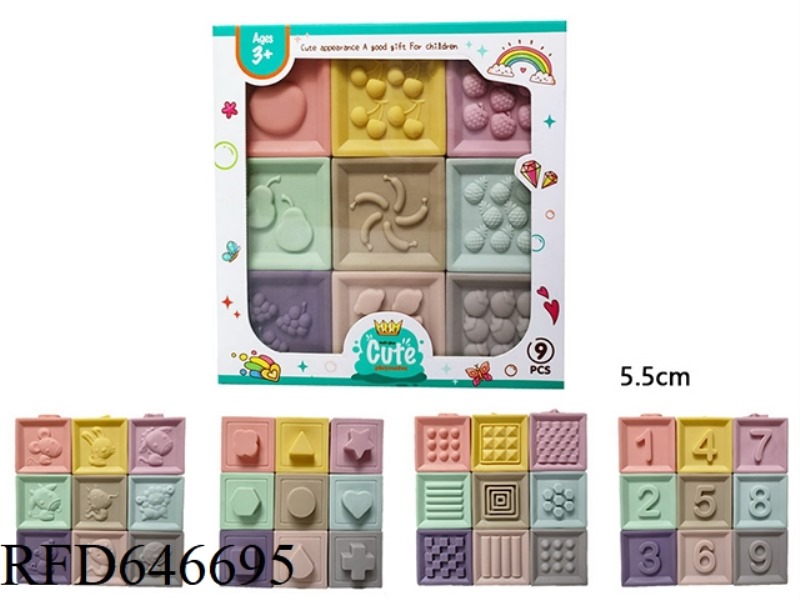SOFT RUBBER NUMBER BOX 9 PIECES
