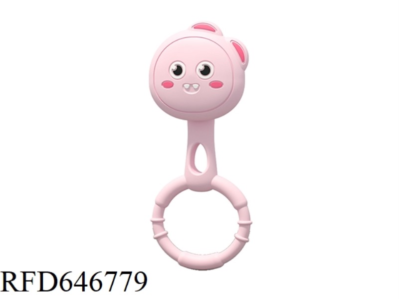 PINK LITTLE DINOSAUR SILICONE CRANK BELL