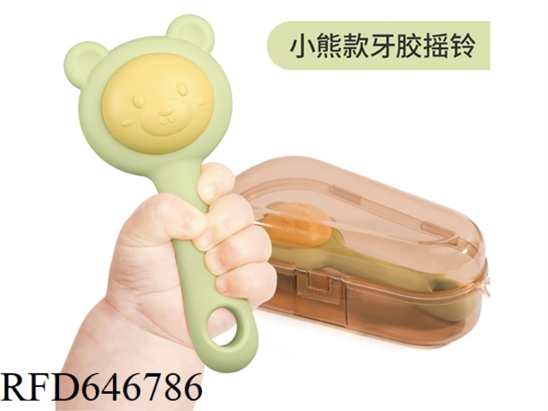 BEAR SILICONE HAND BELL