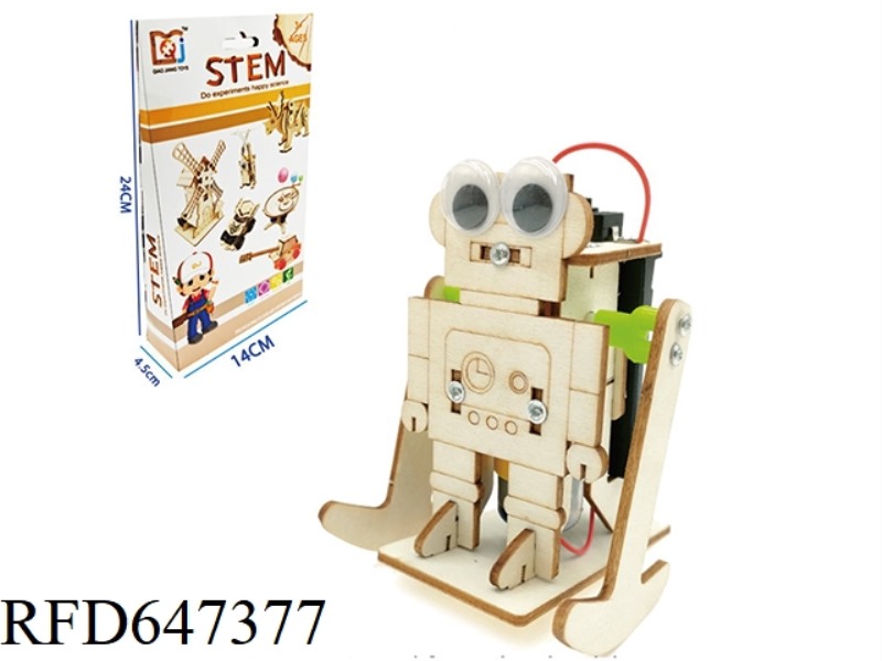 WOODEN WALKING ROBOT