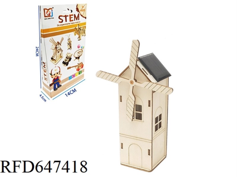 WOODEN SOLAR WINDMILL HOUSE