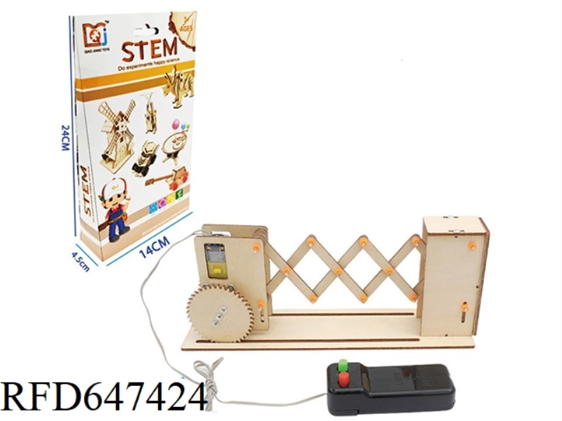 WOODEN WIRE-CONTROLLED ELECTRIC RETRACTABLE DOOR
