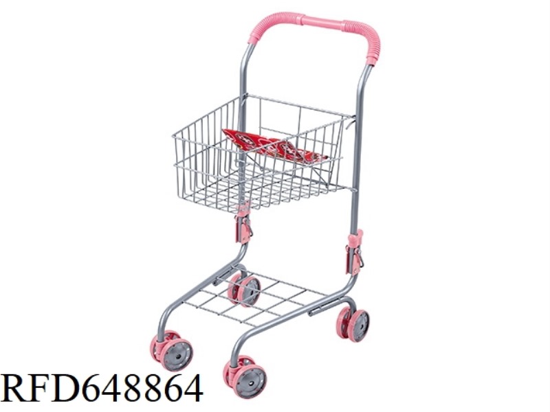 DOLL SUPERMARKET SHOPPING CART (IRON) UPGRADE + SAFETY BUCKLE