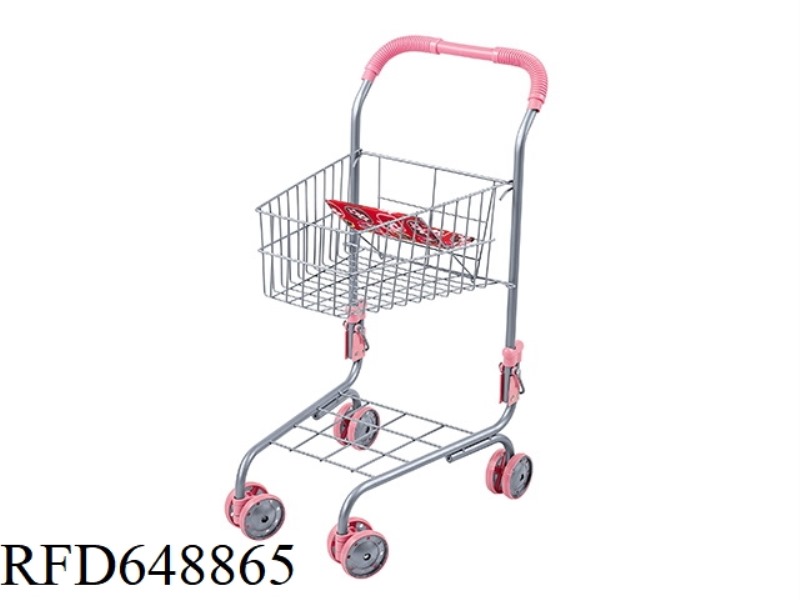 DOLL SUPERMARKET SHOPPING CART (IRON) UPGRADE + SAFETY BUCKLE