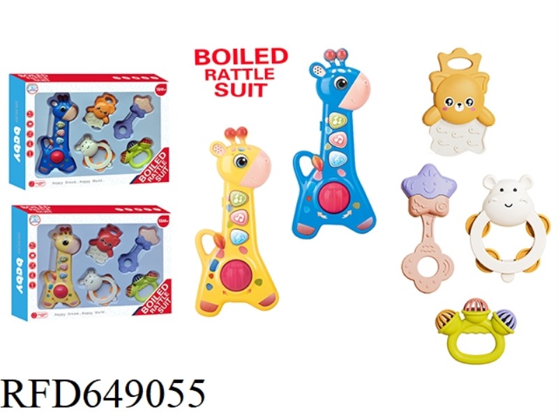 GIRAFFE MUSICAL INSTRUMENT PLUS RATTLE (4 ZHUANG)