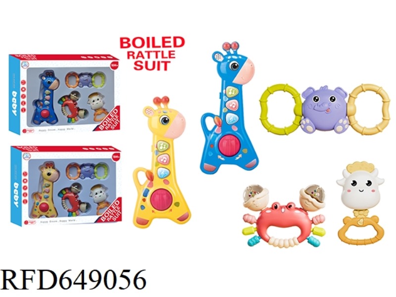GIRAFFE MUSICAL INSTRUMENT PLUS RATTLE (3 ZHUANG)