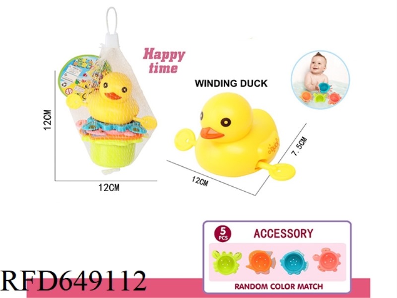 DUCK WINDING IN WATER +4 CUPS.