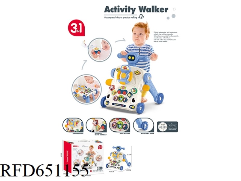 EFUN MULTI-FUNCTIONAL WALKER 3-IN-1 (BLUE)