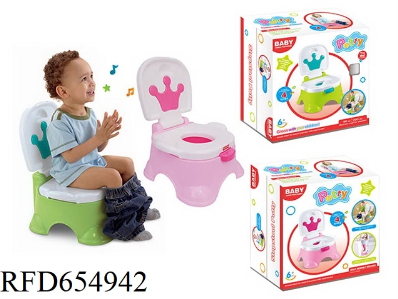 TACTILE MUSIC STEP STOOL TOILET