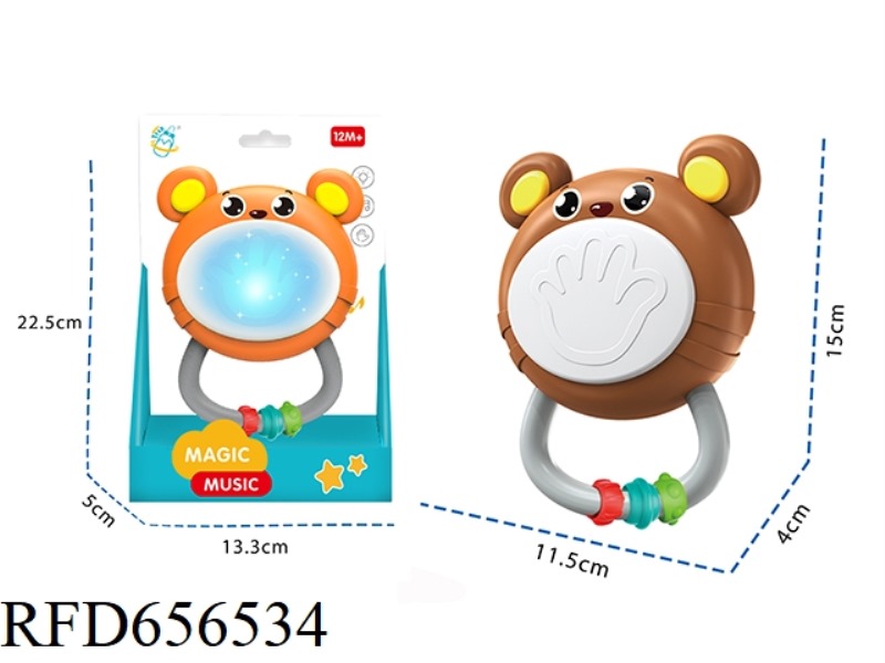 BABY LIGHT MUSIC BEAR HAND BEAT DRUM