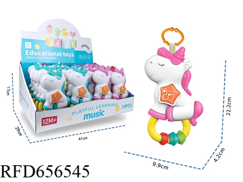 LIGHT MUSIC UNICORN WITH LANYARD + RING + BALL