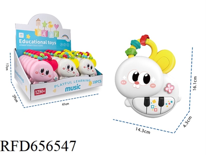LIGHT MUSIC RABBIT PIANO WITH BALL