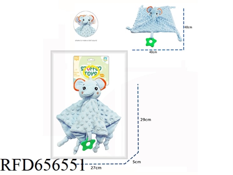 ELEPHANT TOWEL WITH TEETHER
