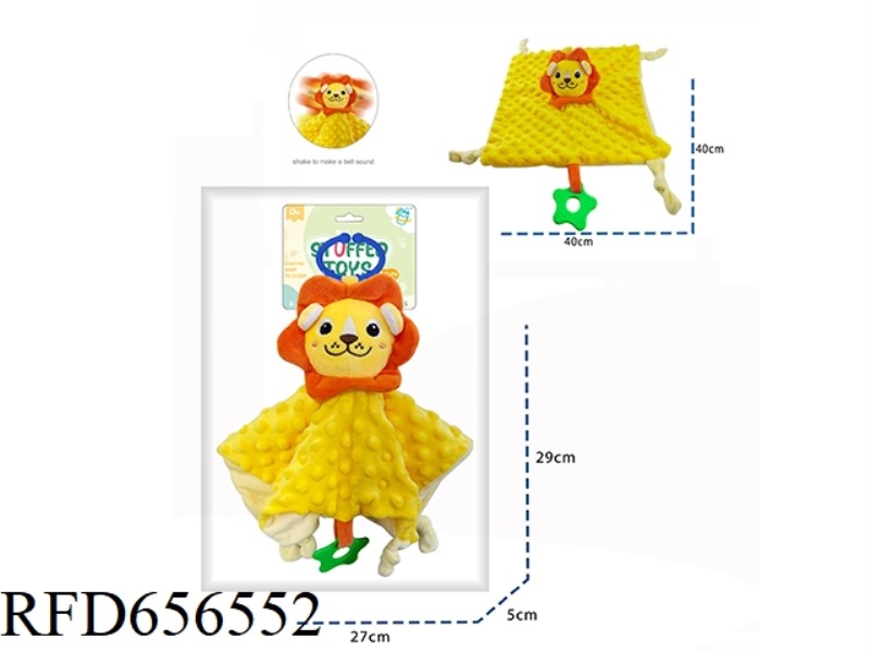 LION TOWEL WITH TEETHER