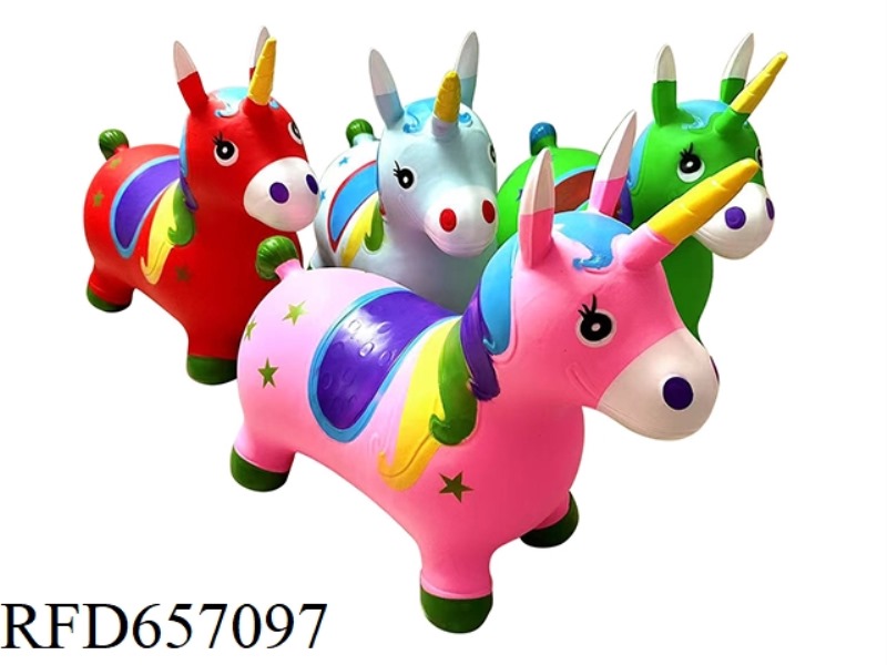 INFLATABLE JUMPING UNICORN (ECO-FRIENDLY)