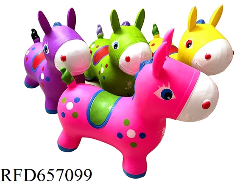 INFLATABLE JUMPING CARTOON HORSE (ECO-FRIENDLY)