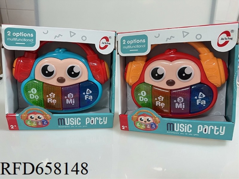MUSIC LIGHTS HEADSET MONKEY