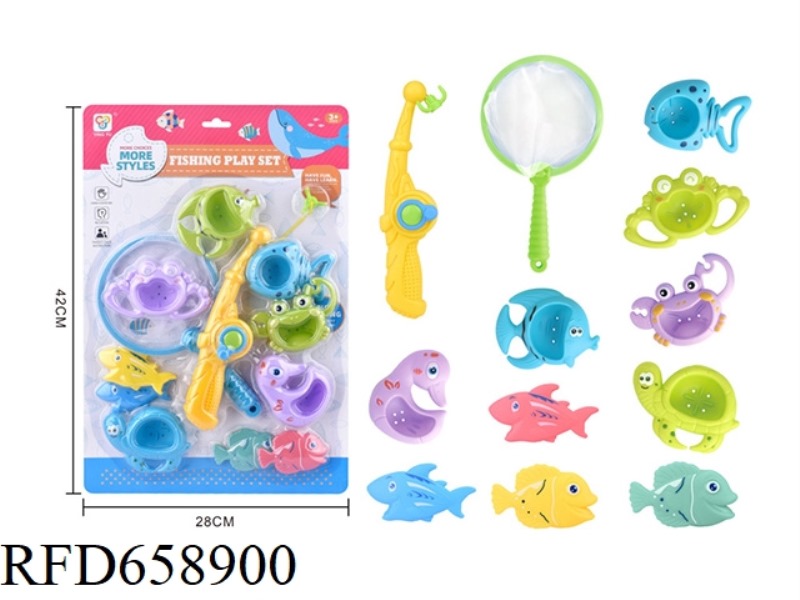 FISHING AND SPLASHING IN THE WATER