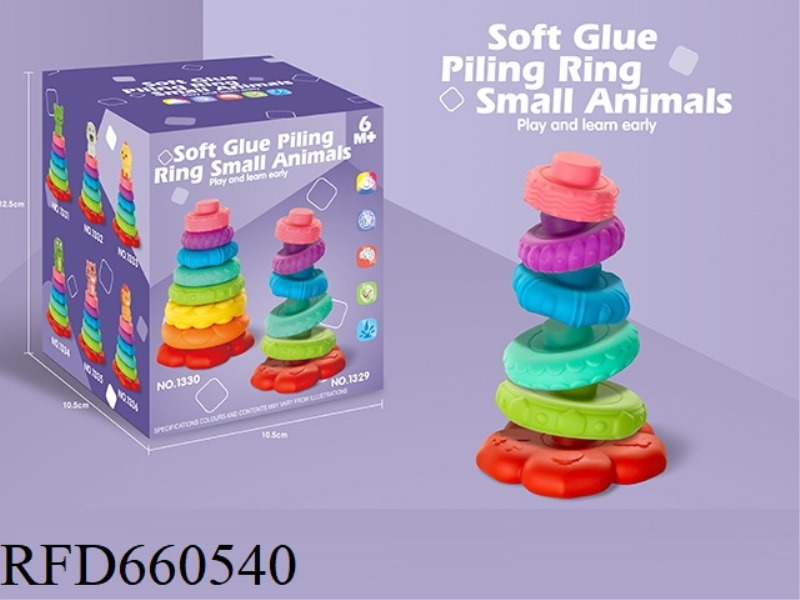 SOFT GLUE 6-LAYER COLORFUL JENGA