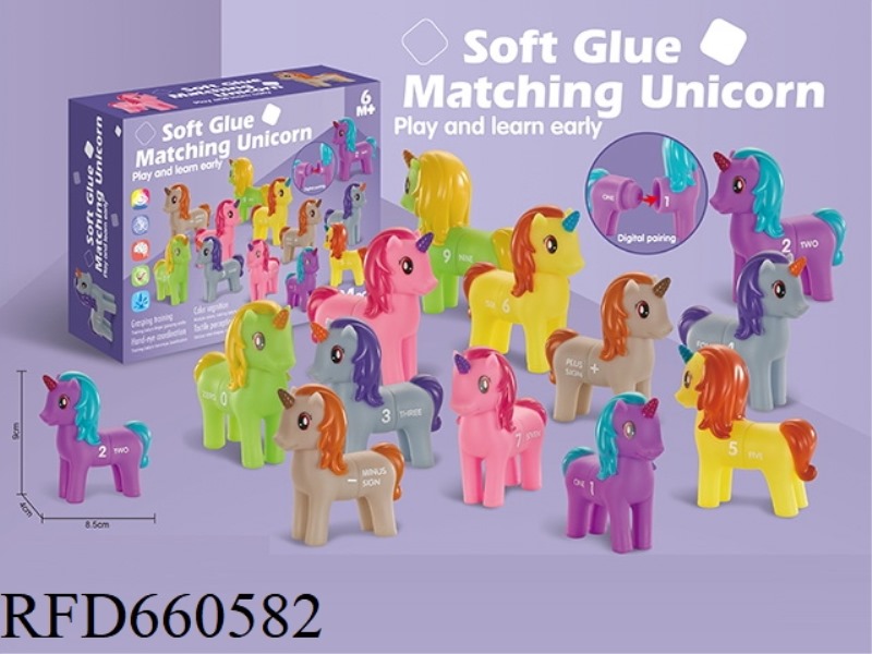 SOFT GLUE DIGITAL UNICORN DIGITAL MOSAIC PAIRING COMBINATION