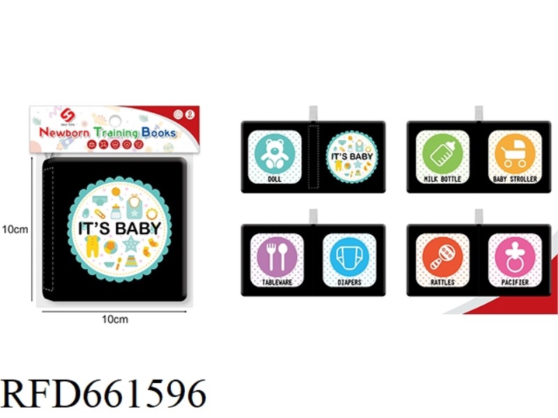 BABY PRODUCTS COGNITIVE CLOTH BOOK (4 PAGES, 8 SIDES)NESS BOOK (4 PAGES 8 PAGES)