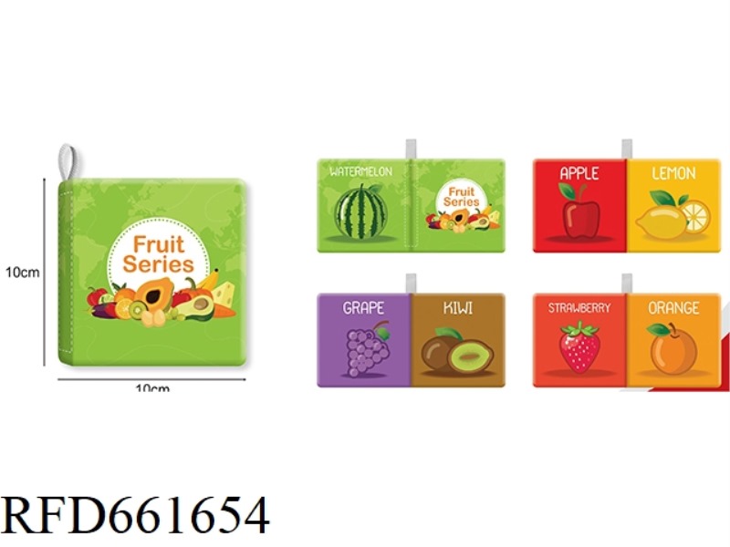 FRUIT COGNITION CLOTH BOOK
(4 PAGES AND 8 SIDES)
