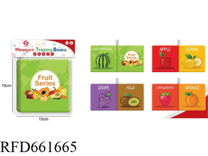FRUIT COGNITION CLOTH BOOK
(4 PAGES AND 8 SIDES)