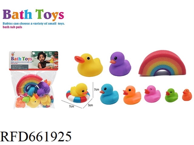 LOVELY COLORFUL SWIMMING CIRCLE DUCK
