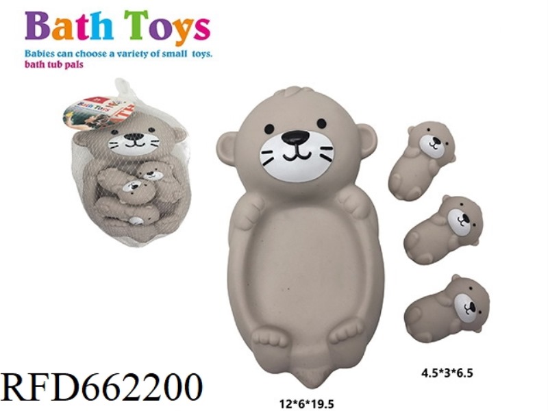 SPLASH BATHROOM RUBBER-LINED TOYS
(CUTE BEAR MOTHER SET)