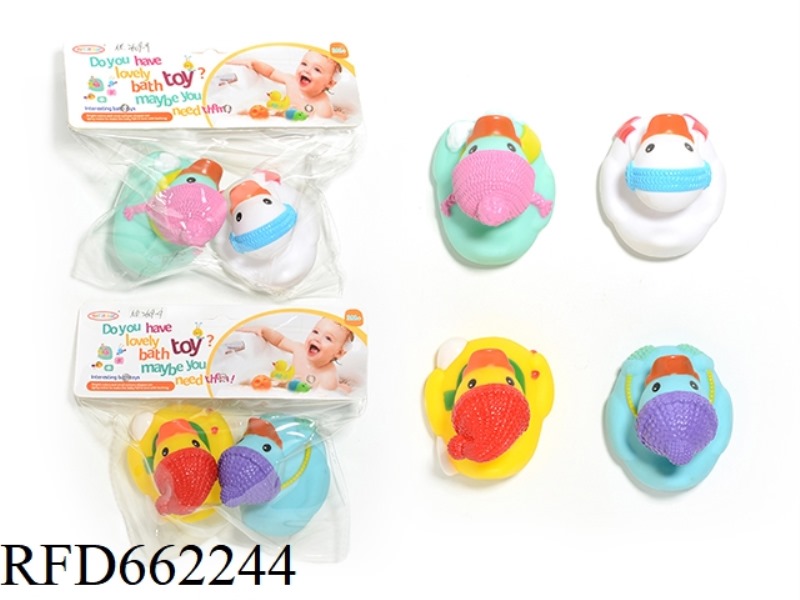 2 MOLDED DUCKS
