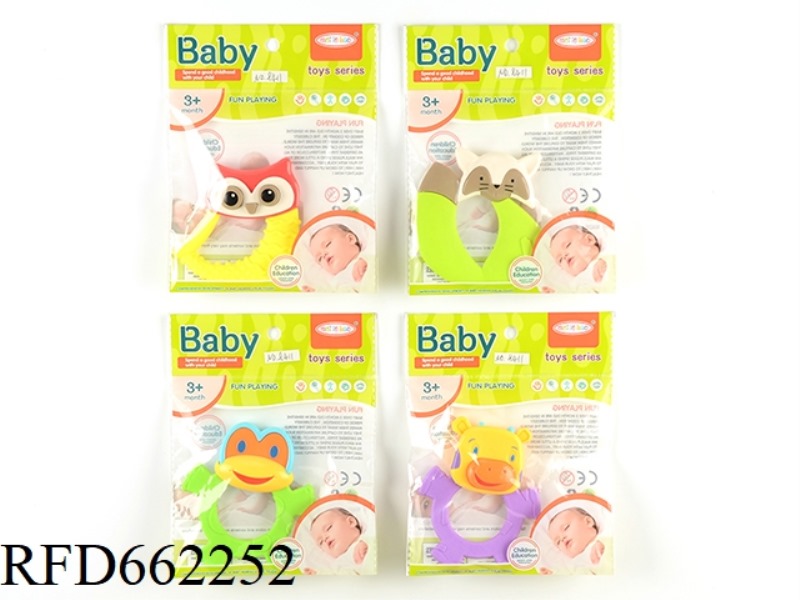 4 TYPES OF ANIMAL TEETHER