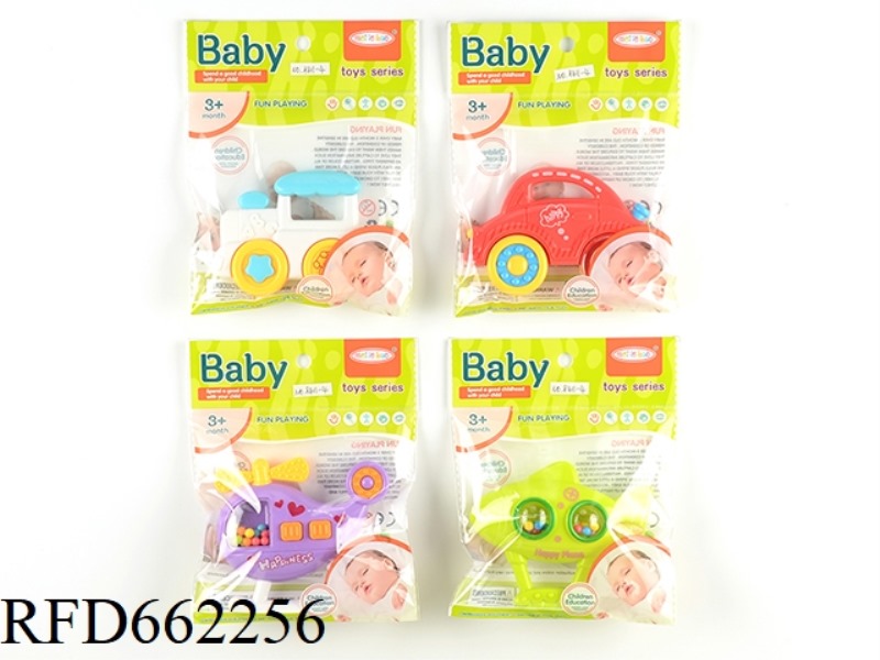 4 BABY RATTLES