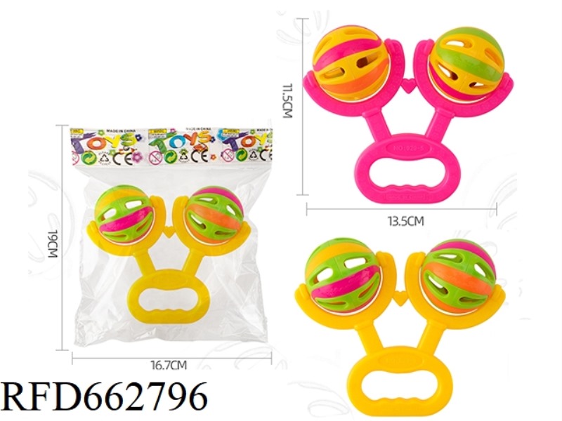 COLORED BALL RATTLE