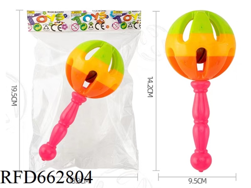 COLORED BALL RATTLE