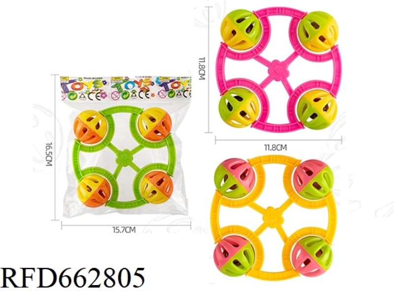 COLORED BALL RATTLE