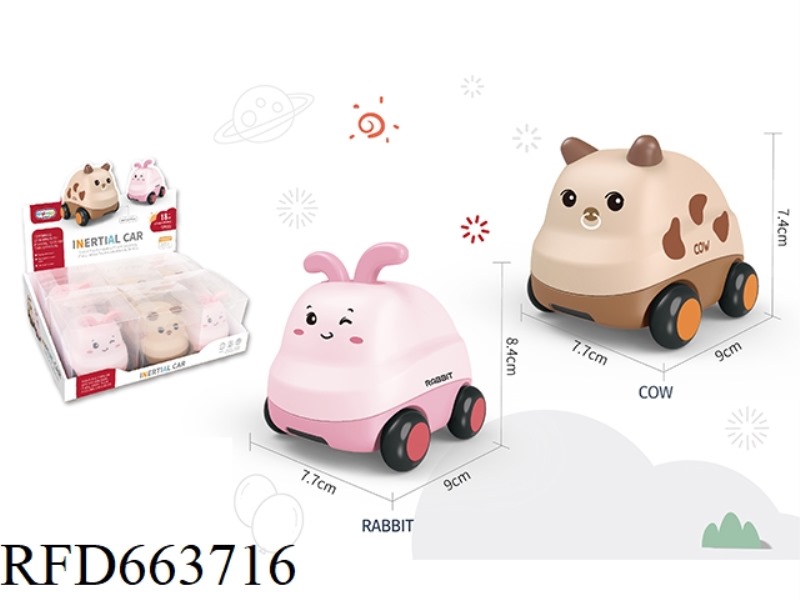 RABBIT/COW TWO SIX LOADED INERTIAL CARTOON CAR
