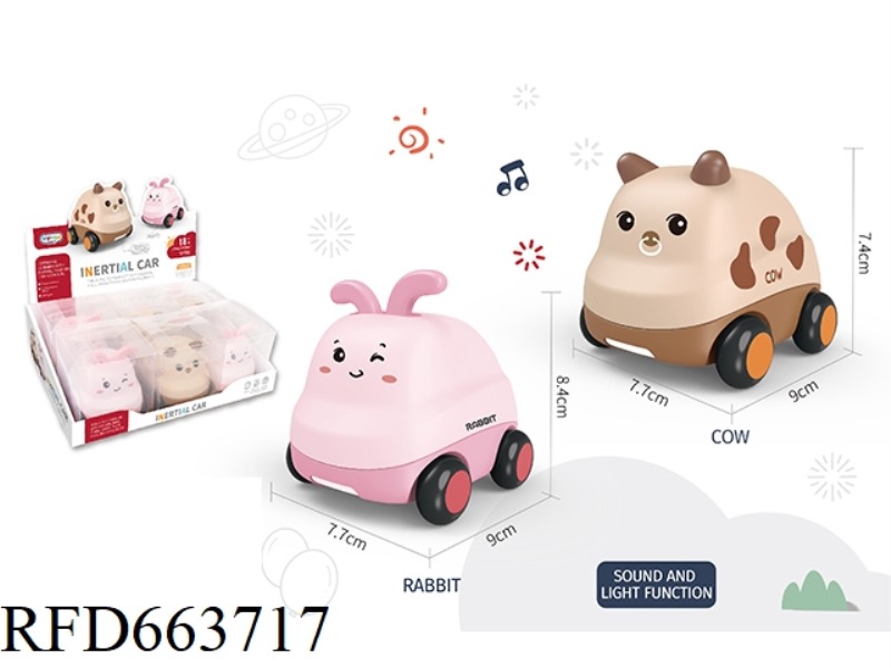RABBIT/COW TWO SIX LOADED MUSIC INERTIA CARTOON CAR