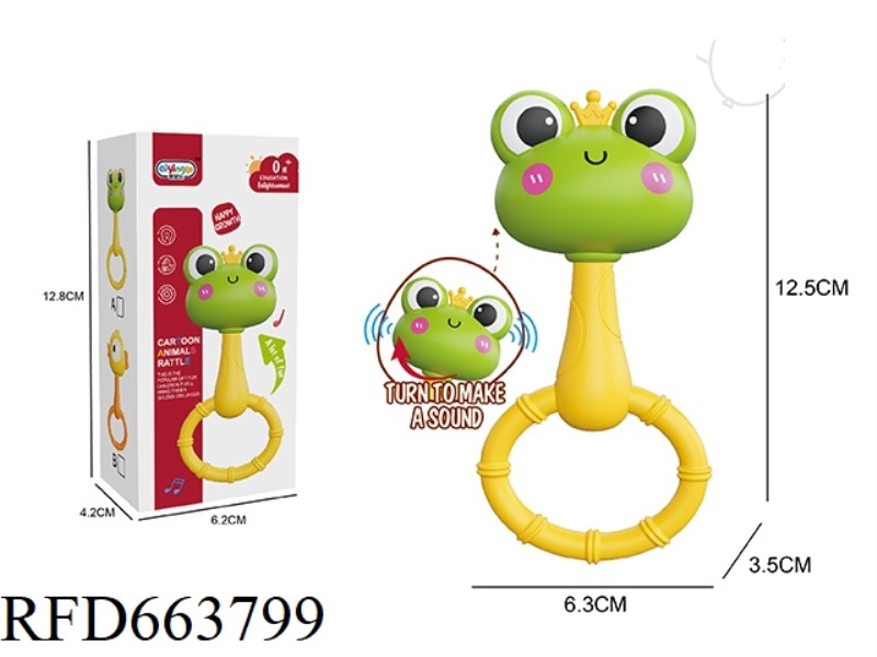 CHICKEN RATTLE WITH SOFT RUBBER RING