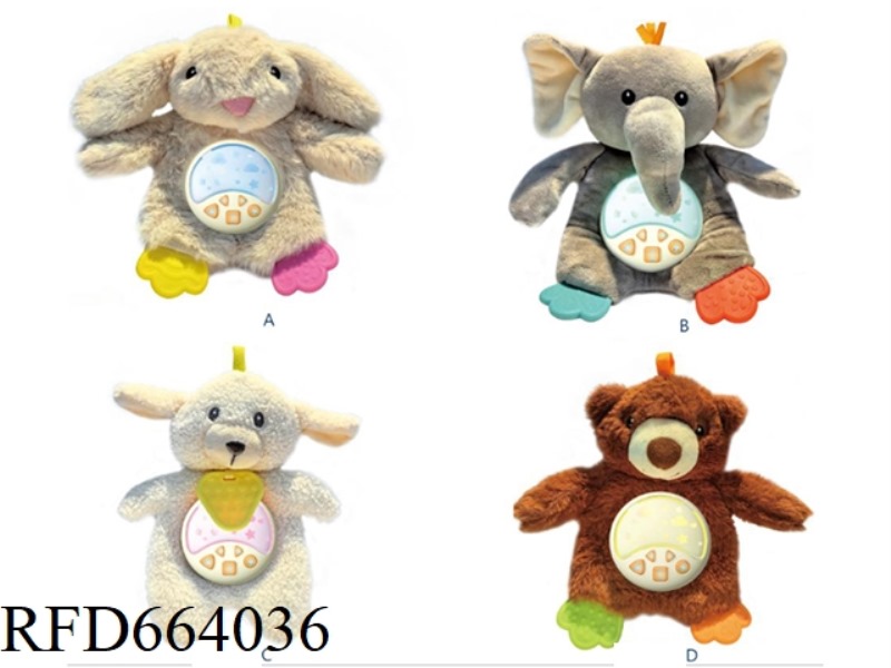 BABY RATTLE CLOTH LIGHT MUSIC SOOTHING ANIMAL TEETHER