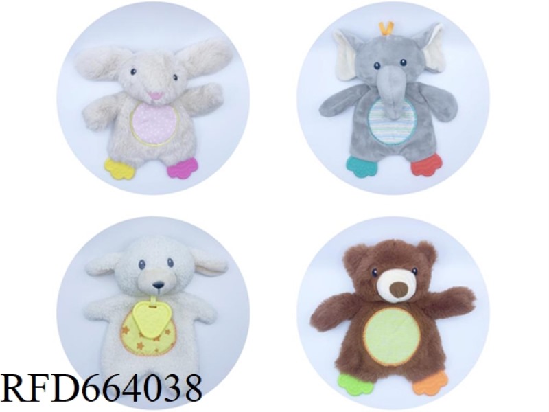 BABY RATTLE CLOTH AND ANIMAL TEETHER