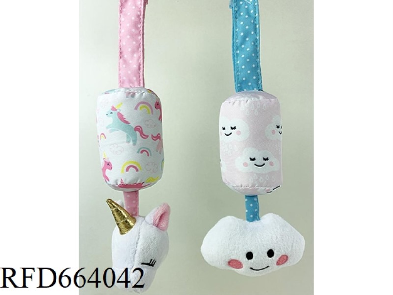 BABY RATTLE CLOTH VELVET ANIMAL TEETHER