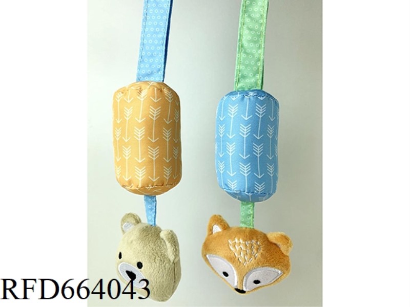 BABY RATTLE CLOTH VELVET ANIMAL TEETHER