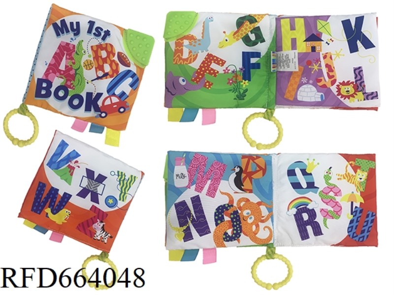 BABY RATTLE CLOTH FLANNEL BOOK