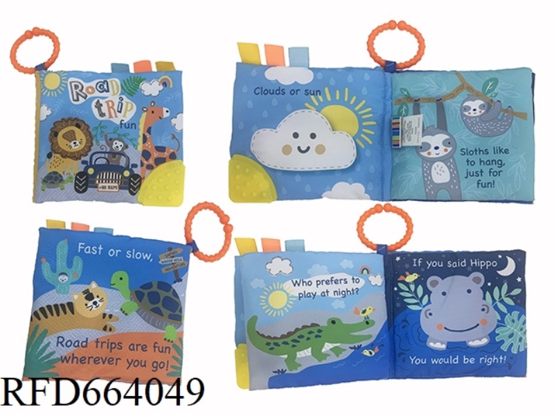 BABY RATTLE CLOTH FLANNEL BOOK