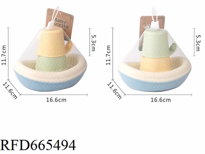 STRAW STACKING WATER CUP HOVERCRAFT