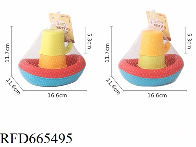 COLORFUL STACKED WATER CUP HOVERCRAFT